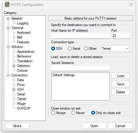 PuTTY(开源免费SSH和Telnet客户端软件) PuTTY(开源免费SSH和Telnet客户端软件)