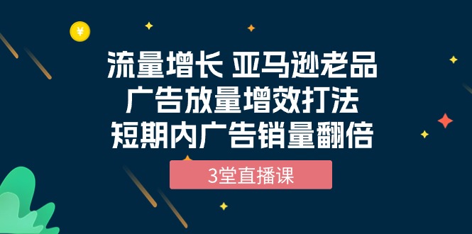 亚马逊老品广告放量增效打法，流量增长，短期内广告销量翻倍