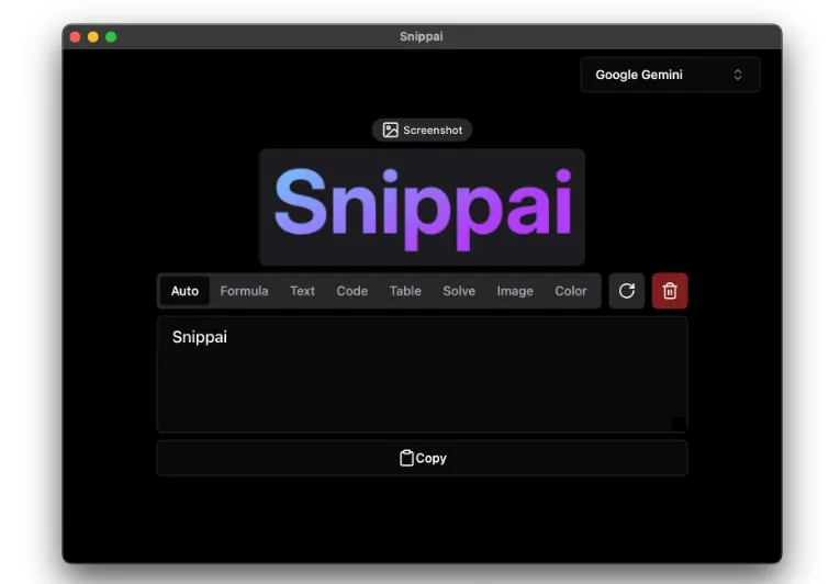 Snippai(AI驱动的多功能截图工具)