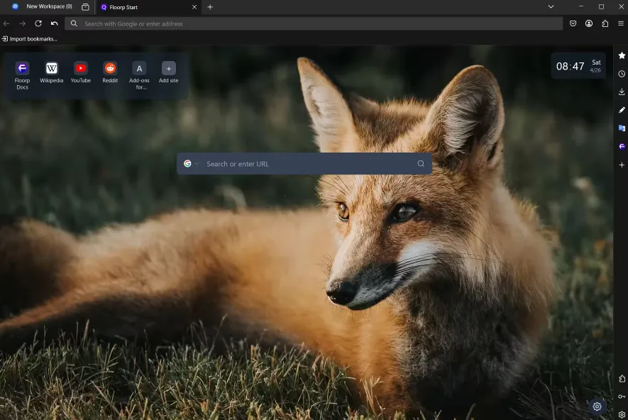 Floorp(基于Firefox的开源浏览器) Floorp(基于Firefox的开源浏览器)