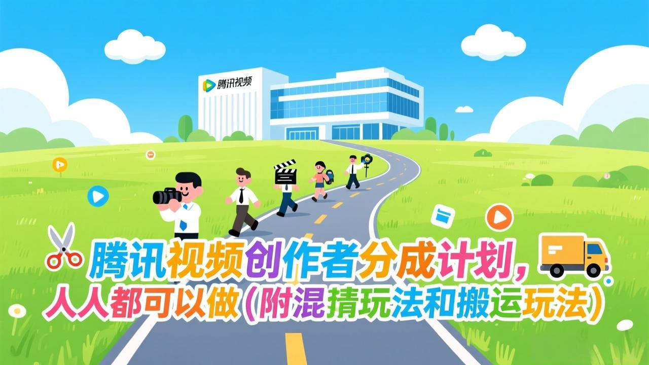 腾讯视频创作者分成计划，人人都可以做(附混剪玩法和搬运玩法